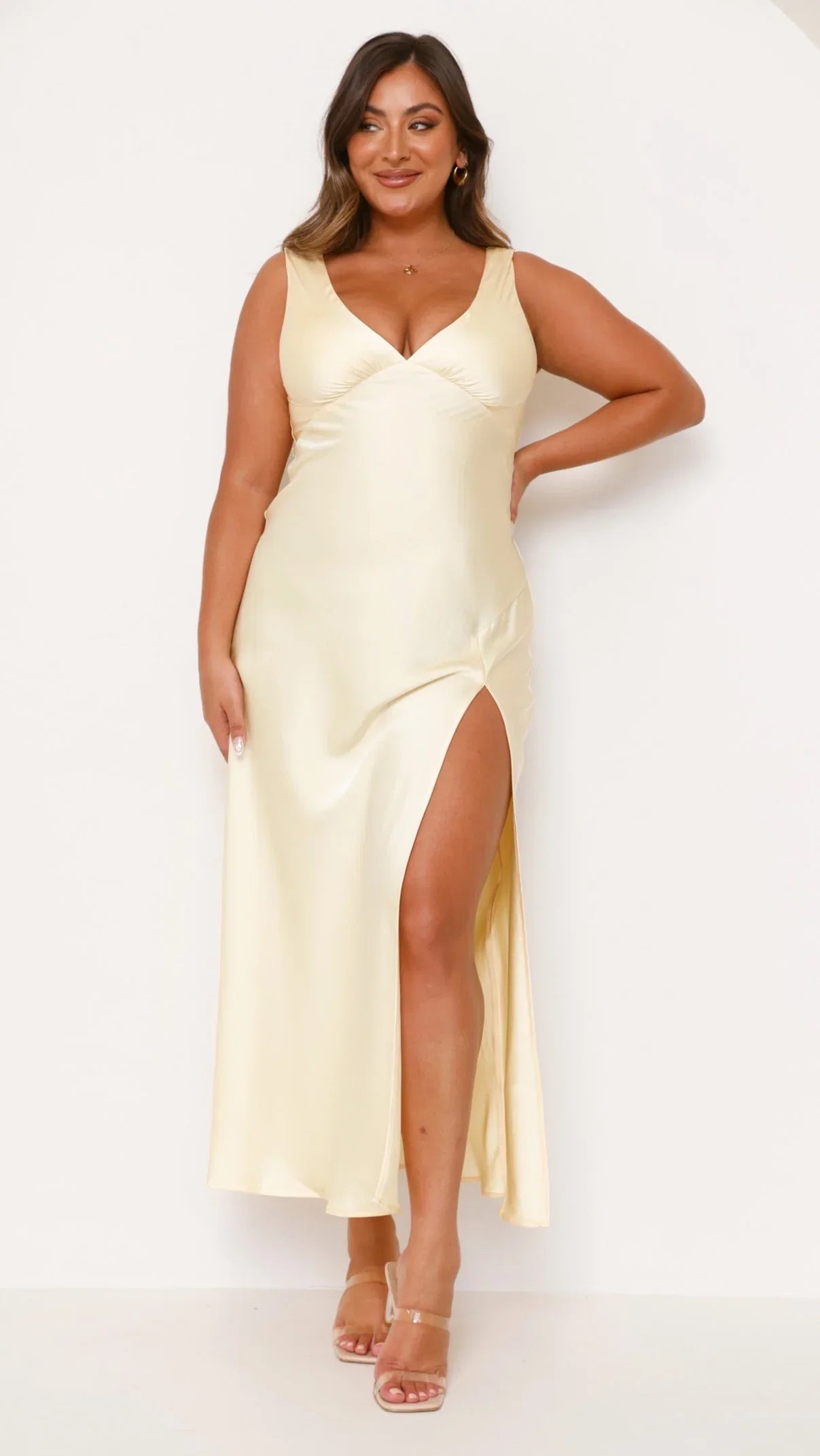 Taylor Maxi Dress Lemon