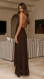 Amanda Maxi Dress Chocolate