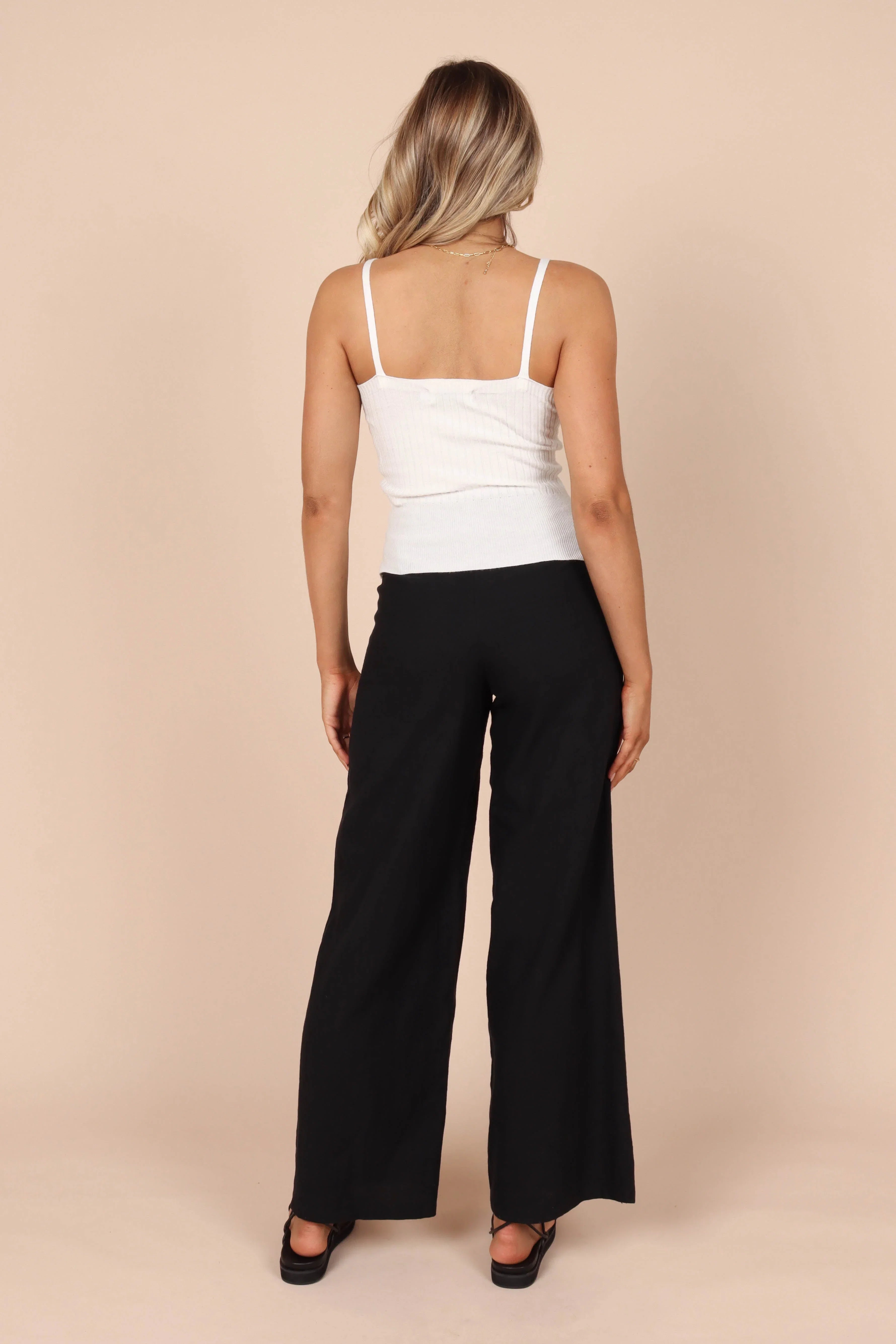 Gemma V Neck Tank Top Ivory
