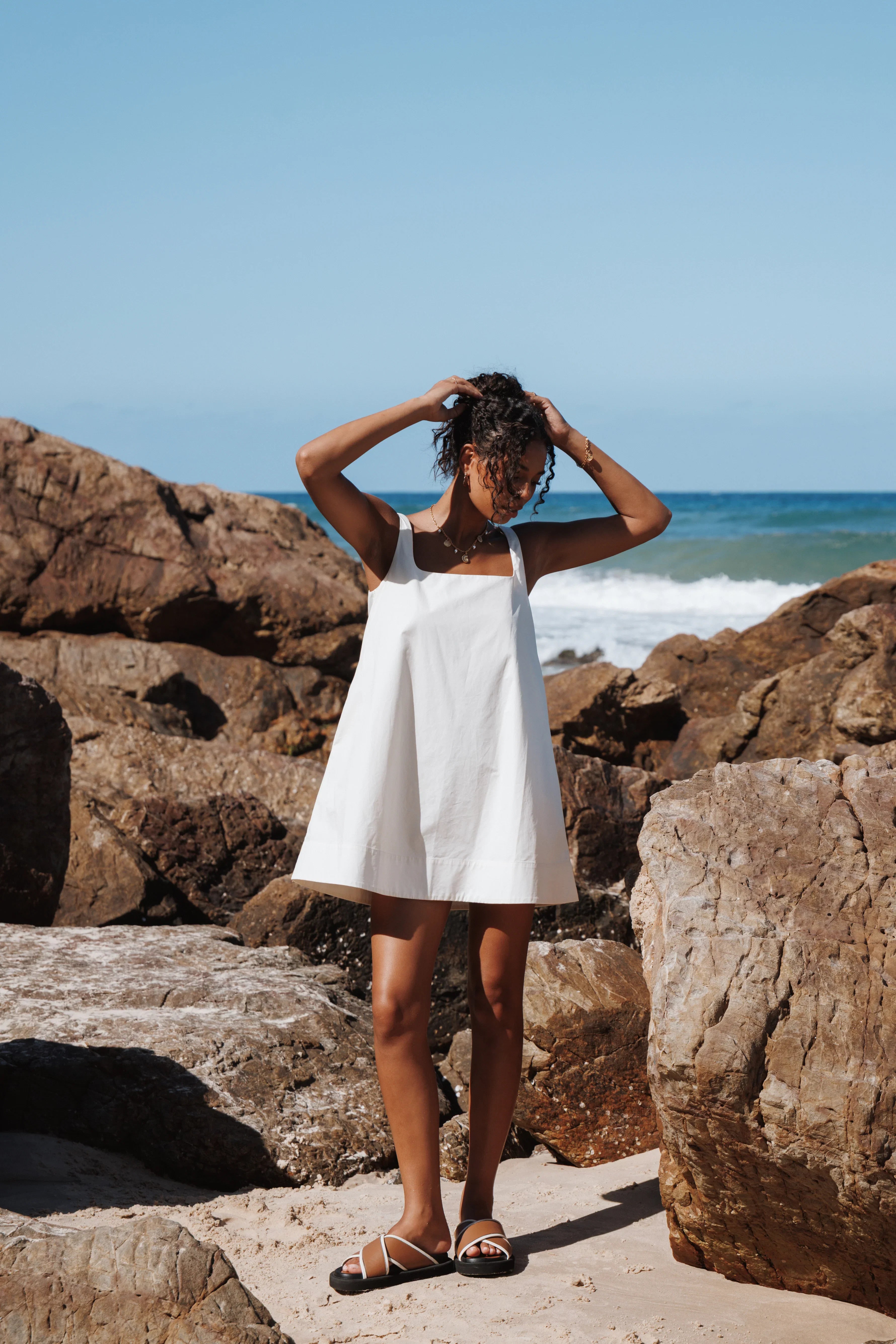Kora Mini Dress Chalk White