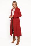 Jett Long Blazer Coat Red