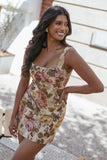 Awhina Mini Dress Jacquard Floral