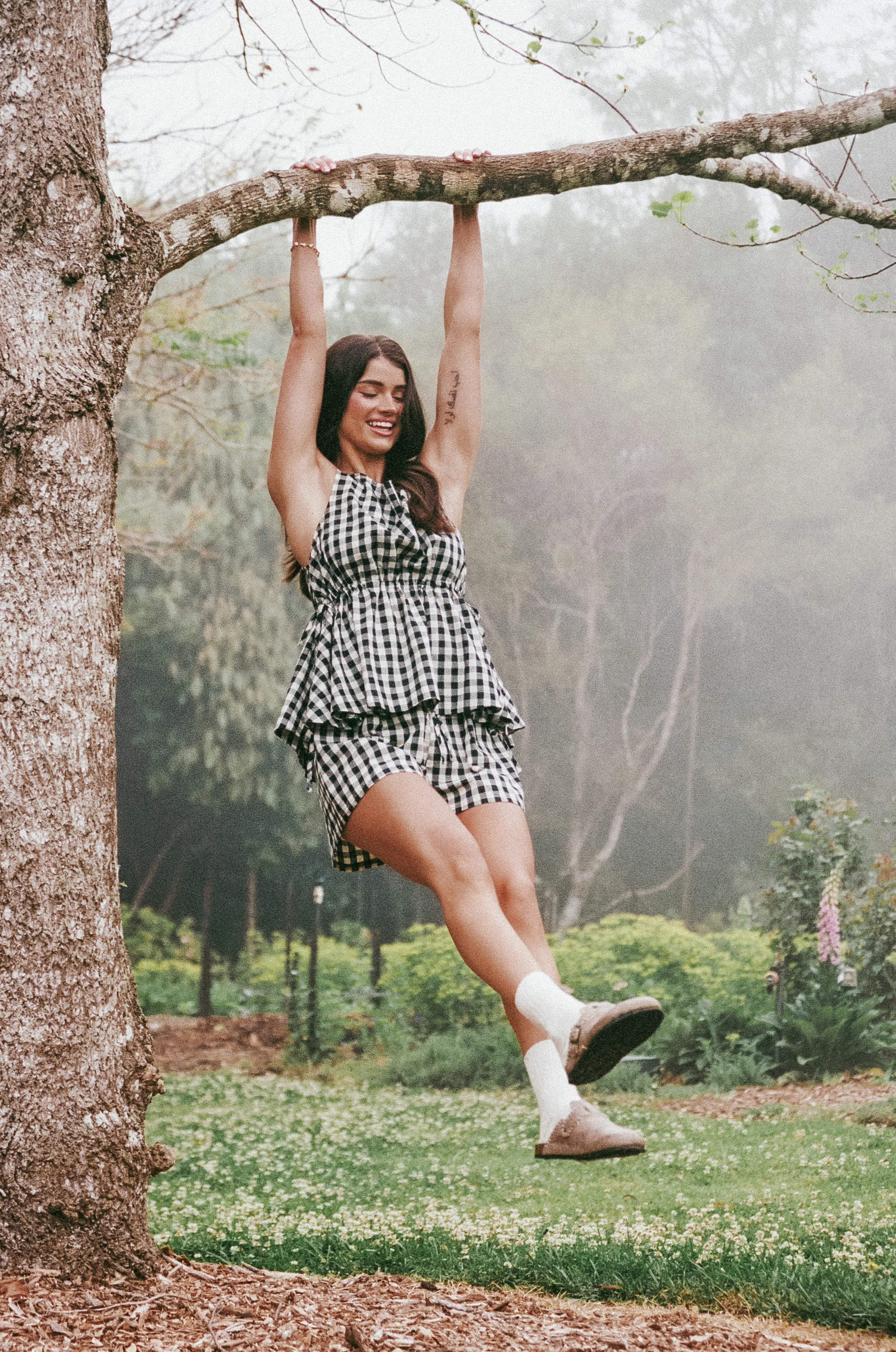 Rory Top Black Gingham
