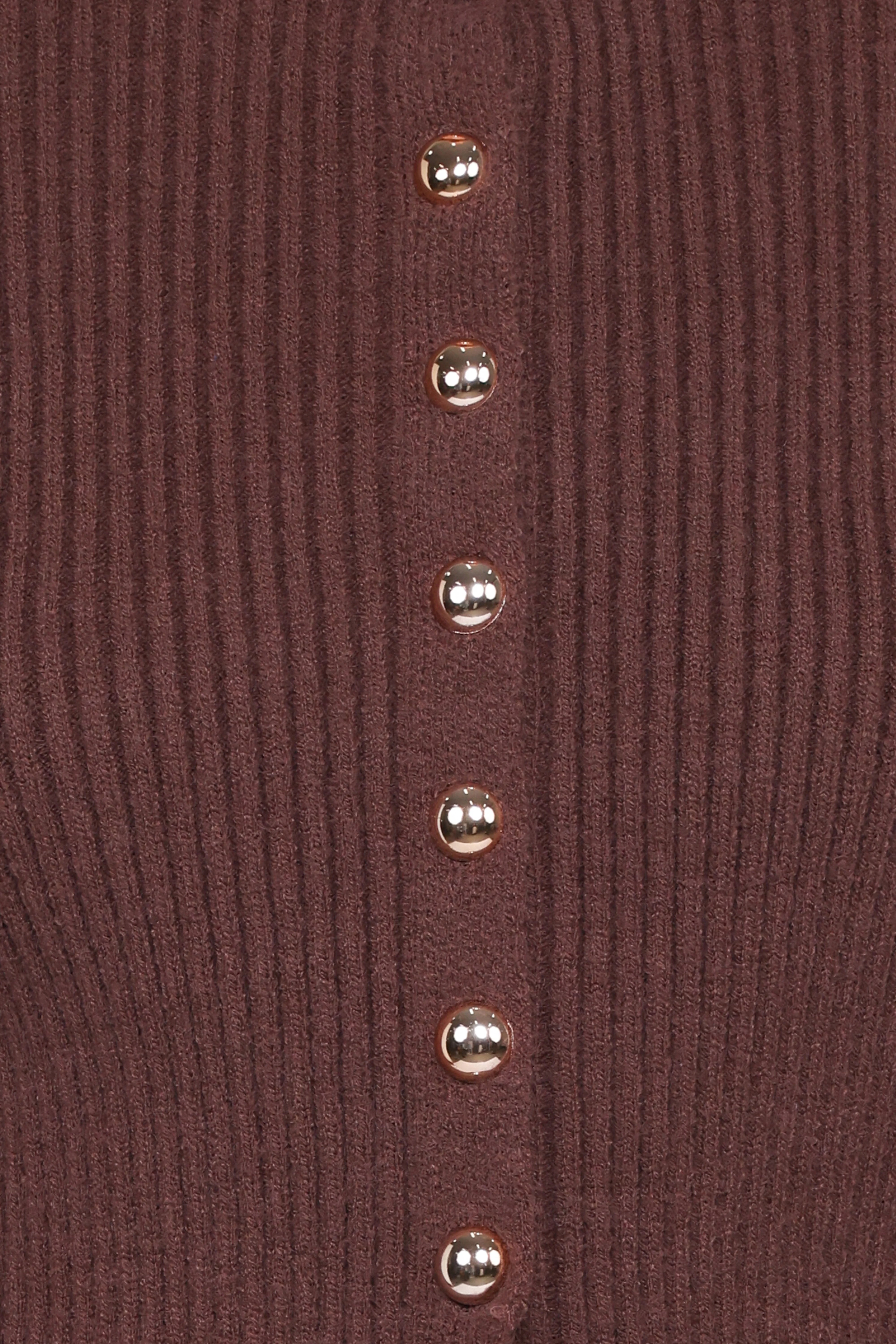 Circe Cardigan Top Chocolate