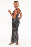 Brissa Maxi Dress Black Floral