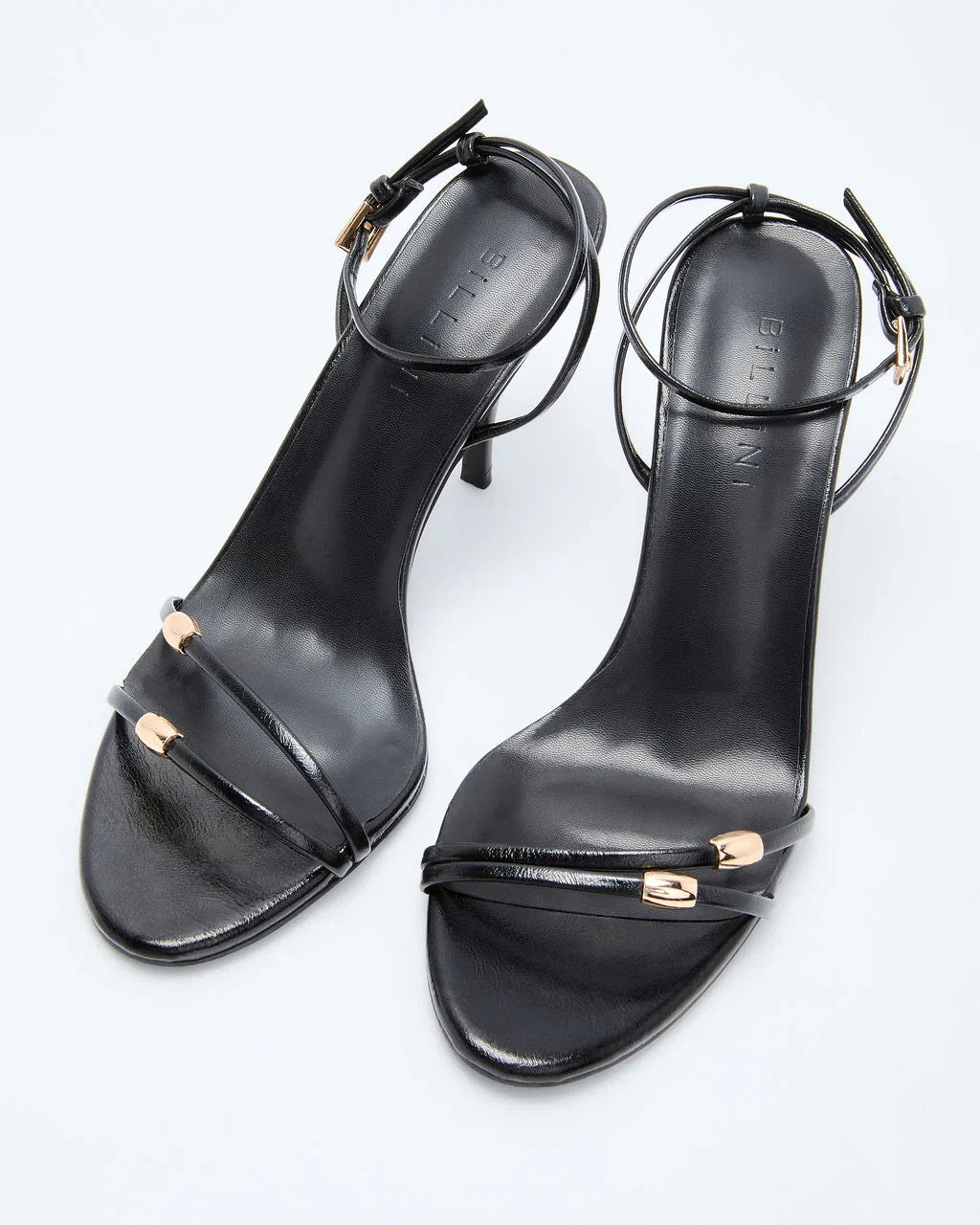 Lenden Gold Hardware Strappy Heels