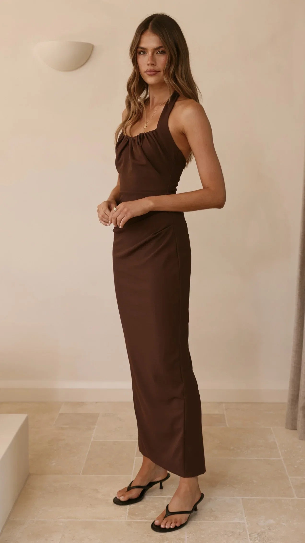 Dita Maxi Dress Chocolate