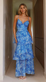 Kelli Maxi Dress Blue Floral