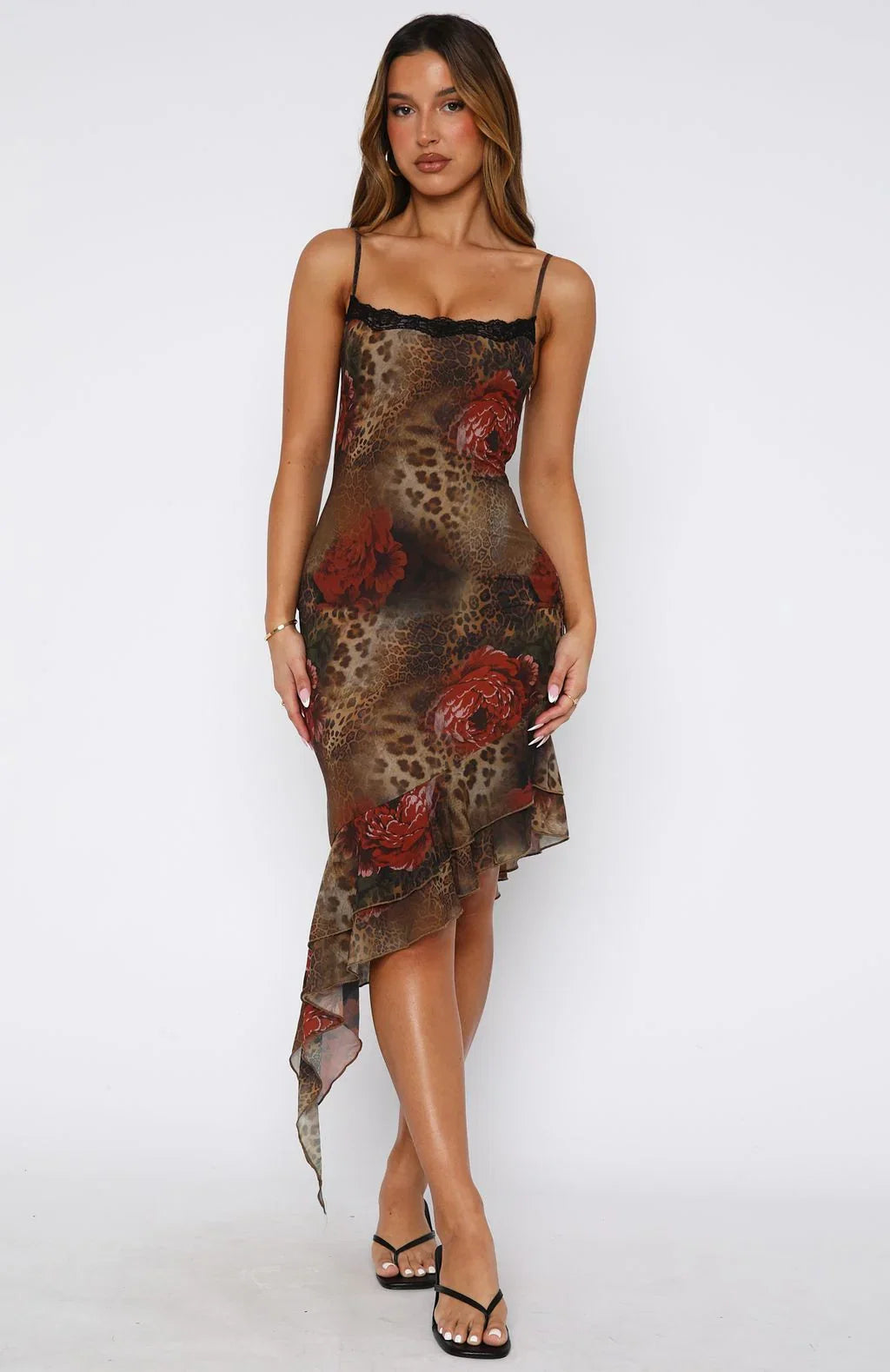 Should Know Better Midi Dress Exotic Rose