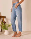 Outlaw Stretch High Rise Barrel Jean