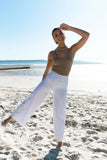 Gemma V Neck Tank Top Camel