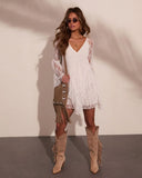 Desert Chapel Tiered Lace Romper