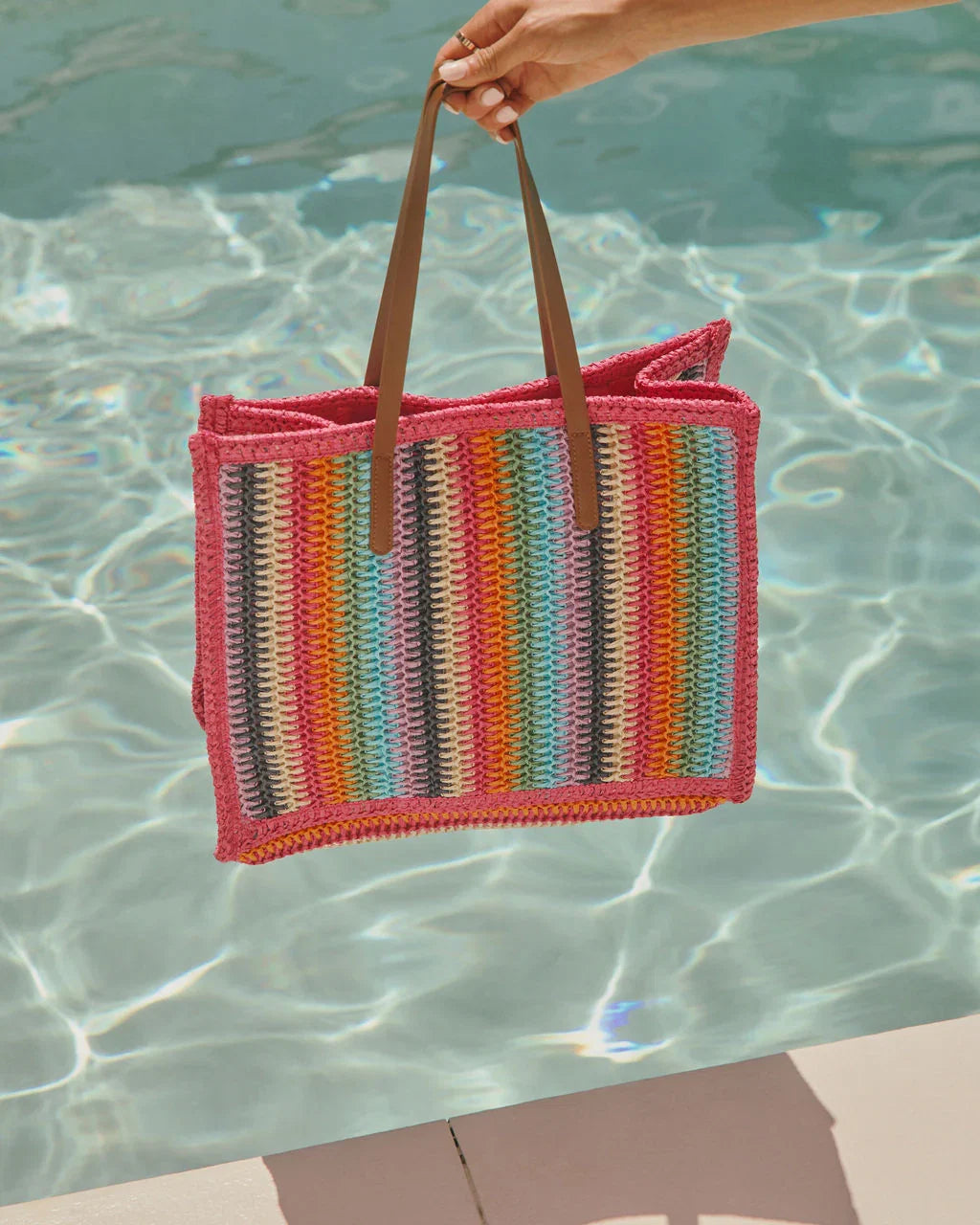 Marbelle Striped Tote Bag