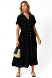Natalya Midi Dress Black