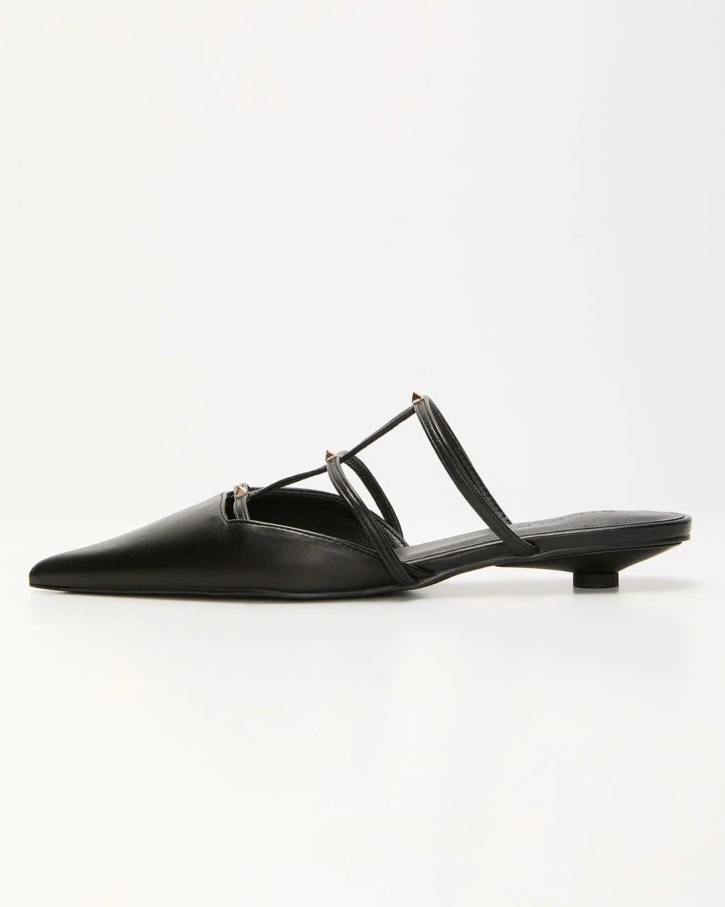 Corie Caged Leather Stud Flats