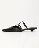 Corie Caged Leather Stud Flats