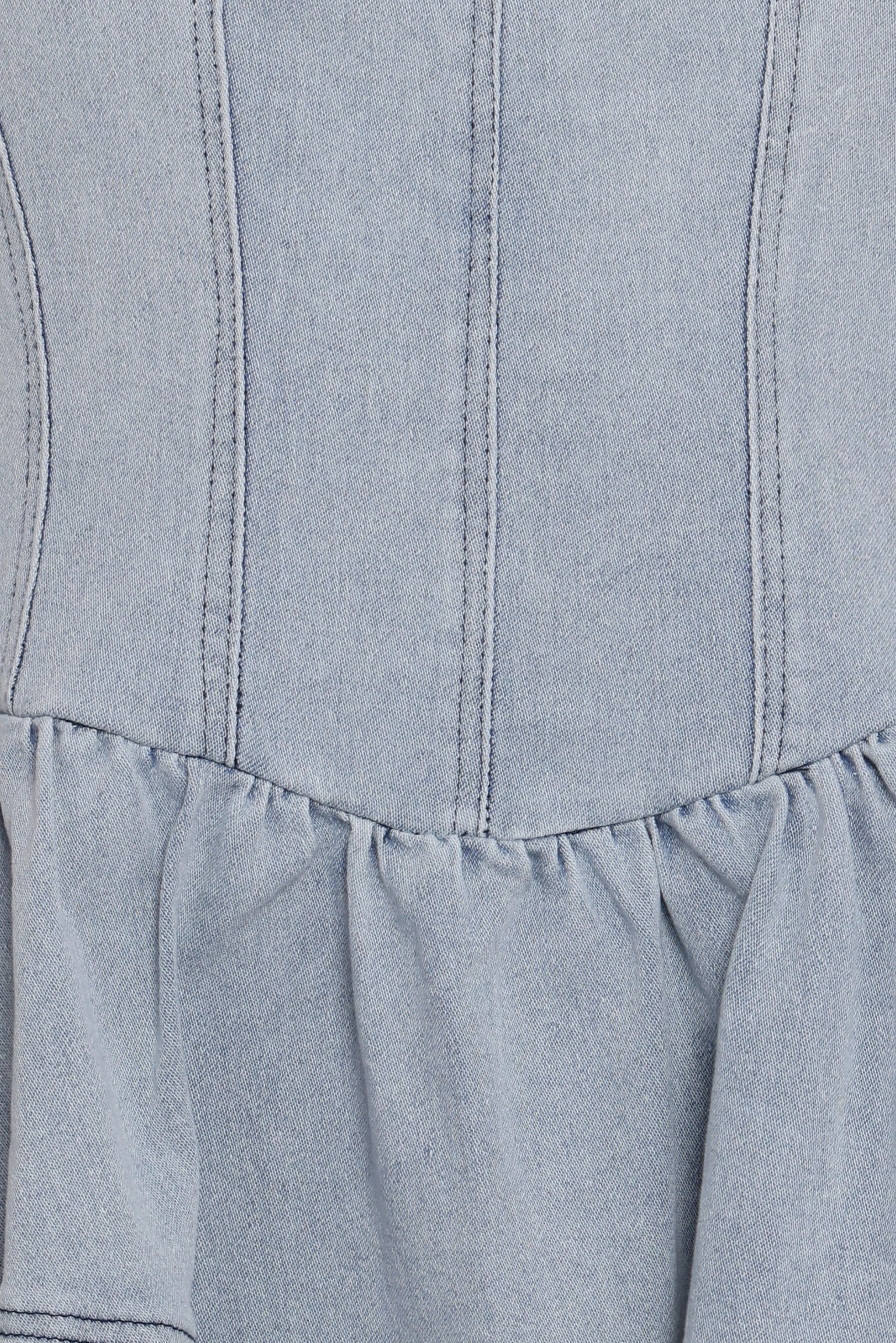 Ellen Strapless Mini Dress Light Denim