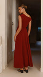 Gemma Maxi Dress Burgundy