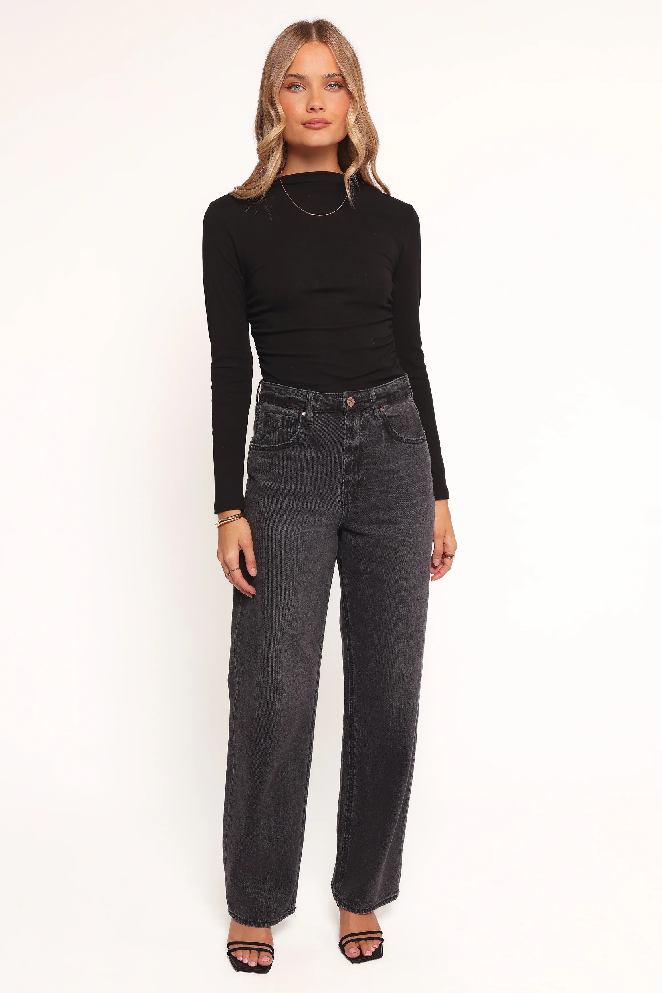 Nissa Long Sleeve Top Black