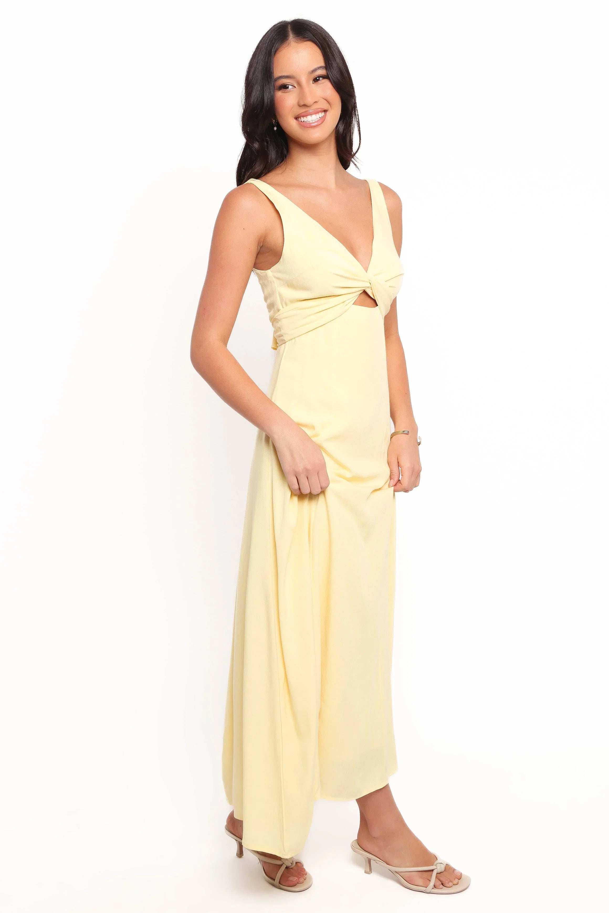 Archer Midi Dress Butter Yellow