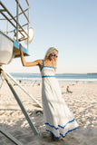 Nancy Maxi Dress Blue White