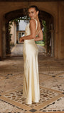 Iris Asymmetrical Maxi Dress Yellow
