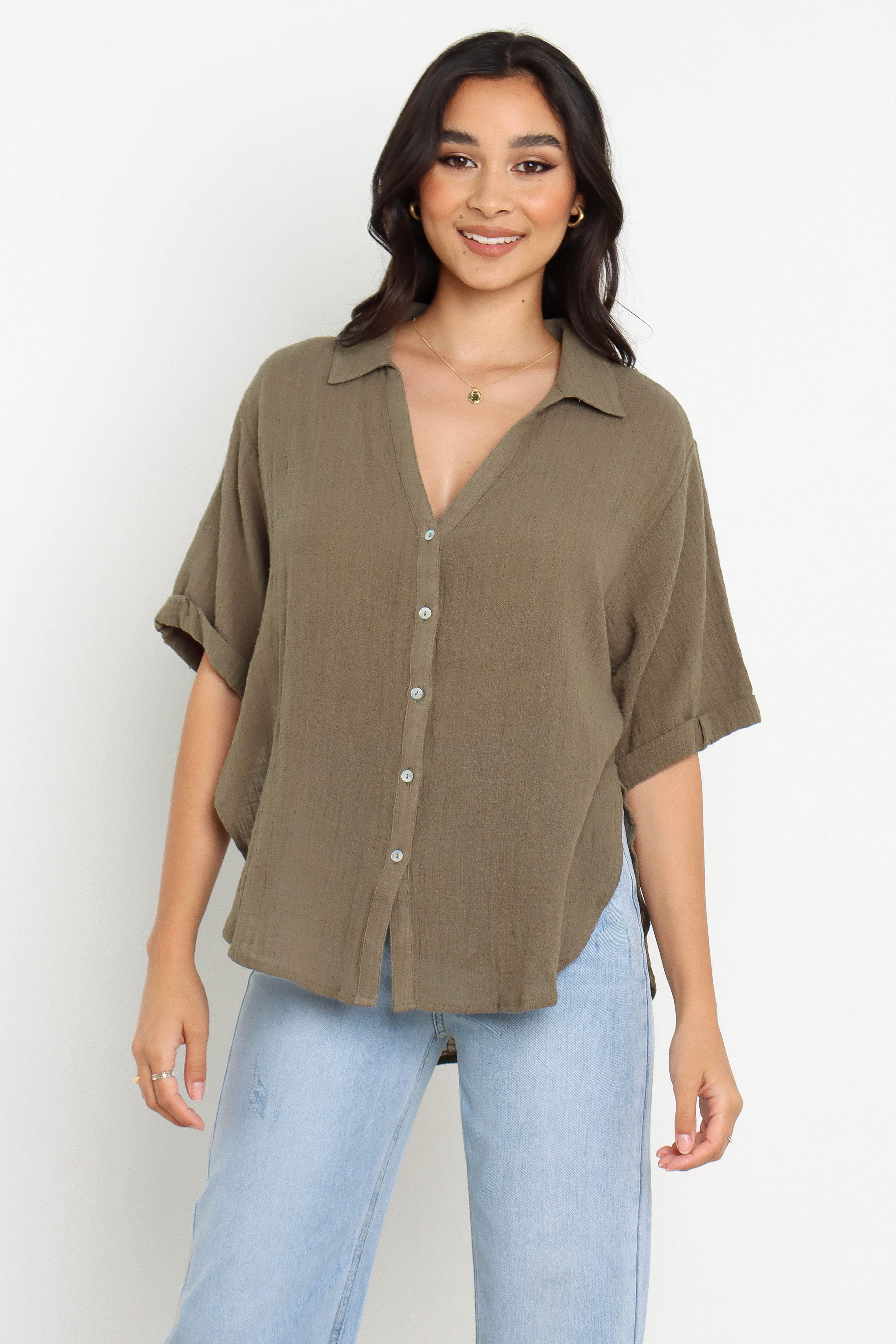 Dion Top Olive