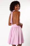 Leigh Halterneck Mini Dress Lavender