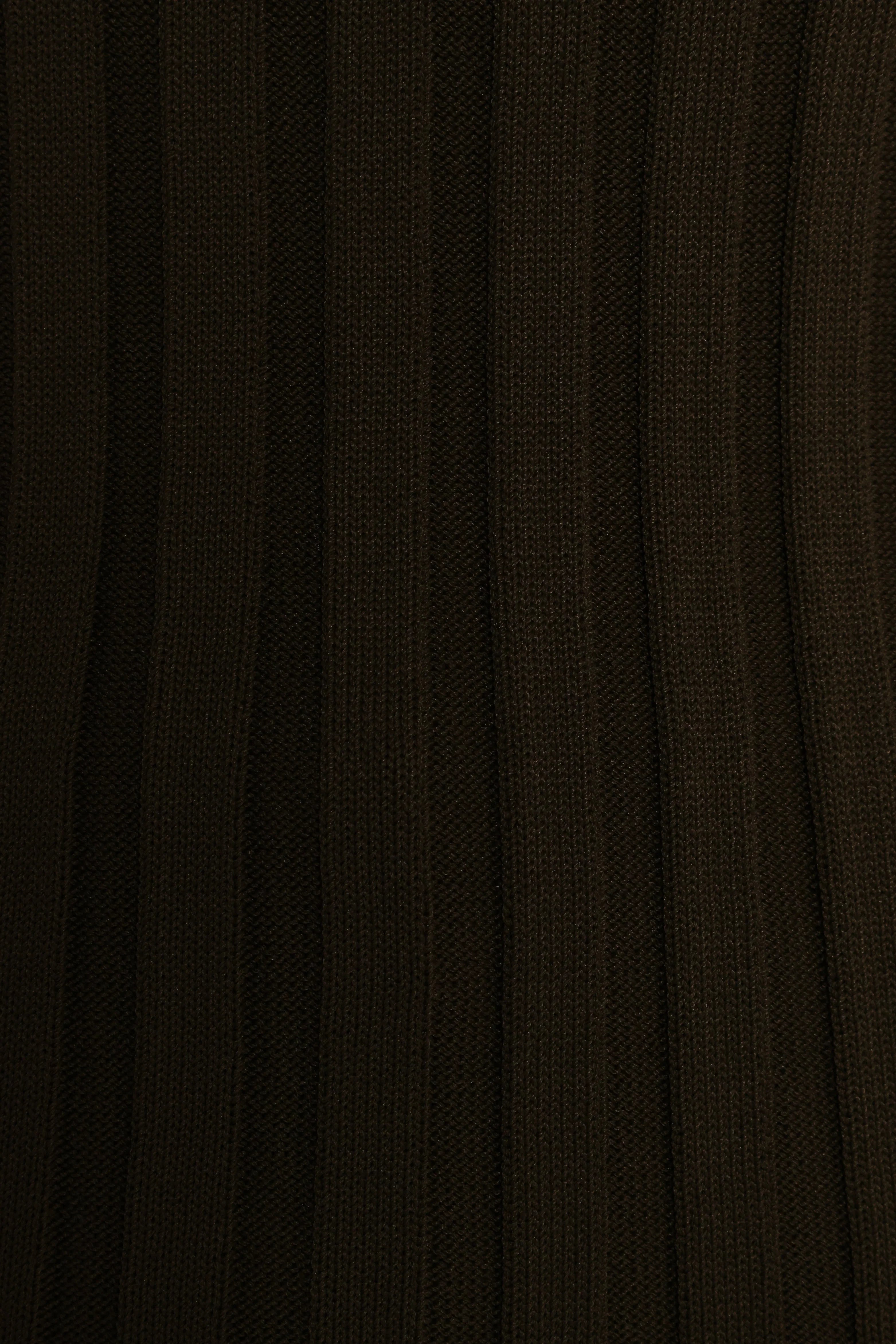 Aneesa Wide Rib Knit Top Dark Olive