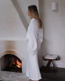 Cohen Knit Midi Skirt Off White