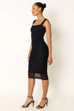 Naomi Midi Dress Black
