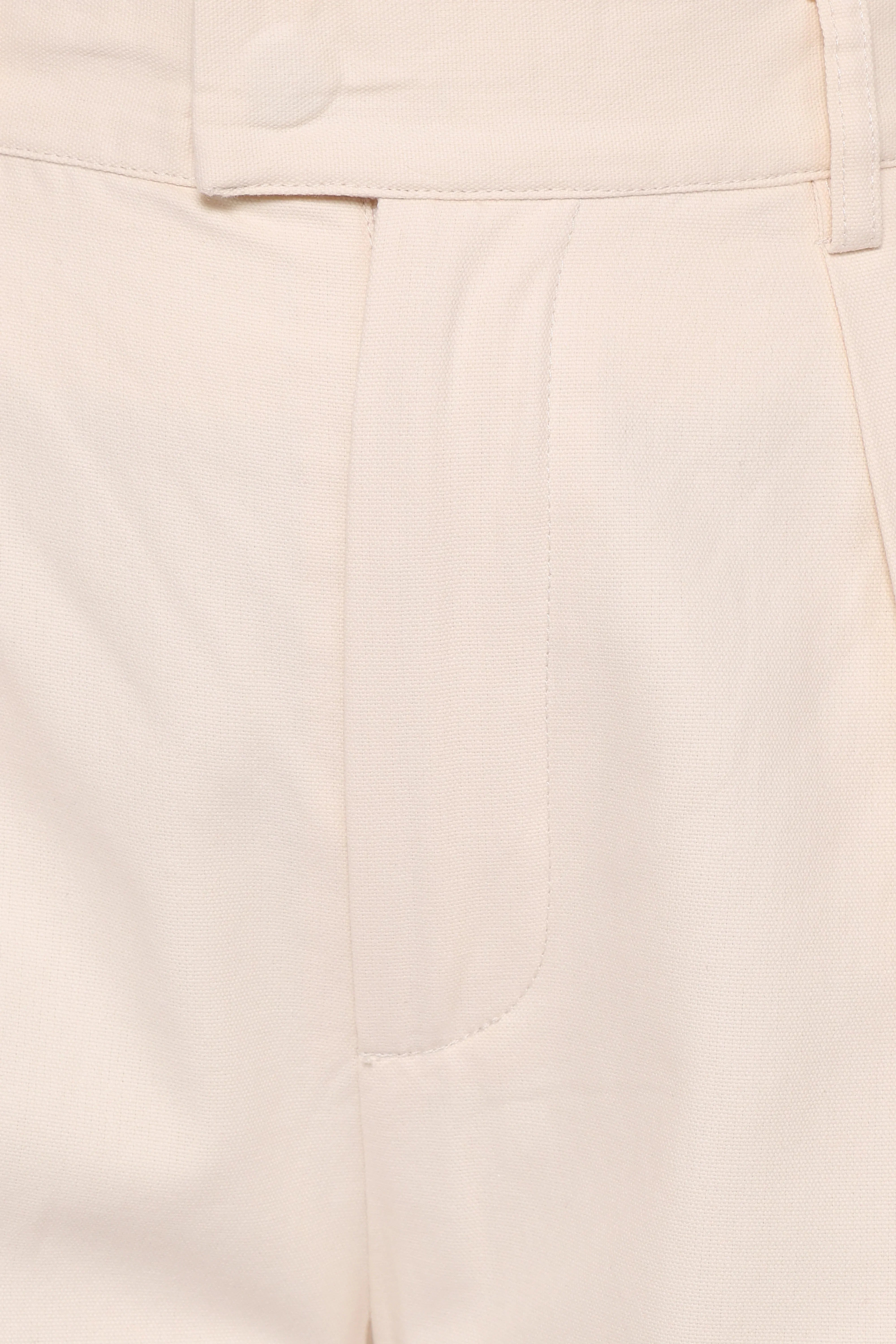 Asher Tie Detail Tapered Leg Pants Cream