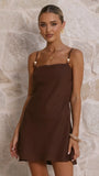 Kelsea Mini Dress Chocolate