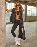 Power Hour Striped Waistband Leggings