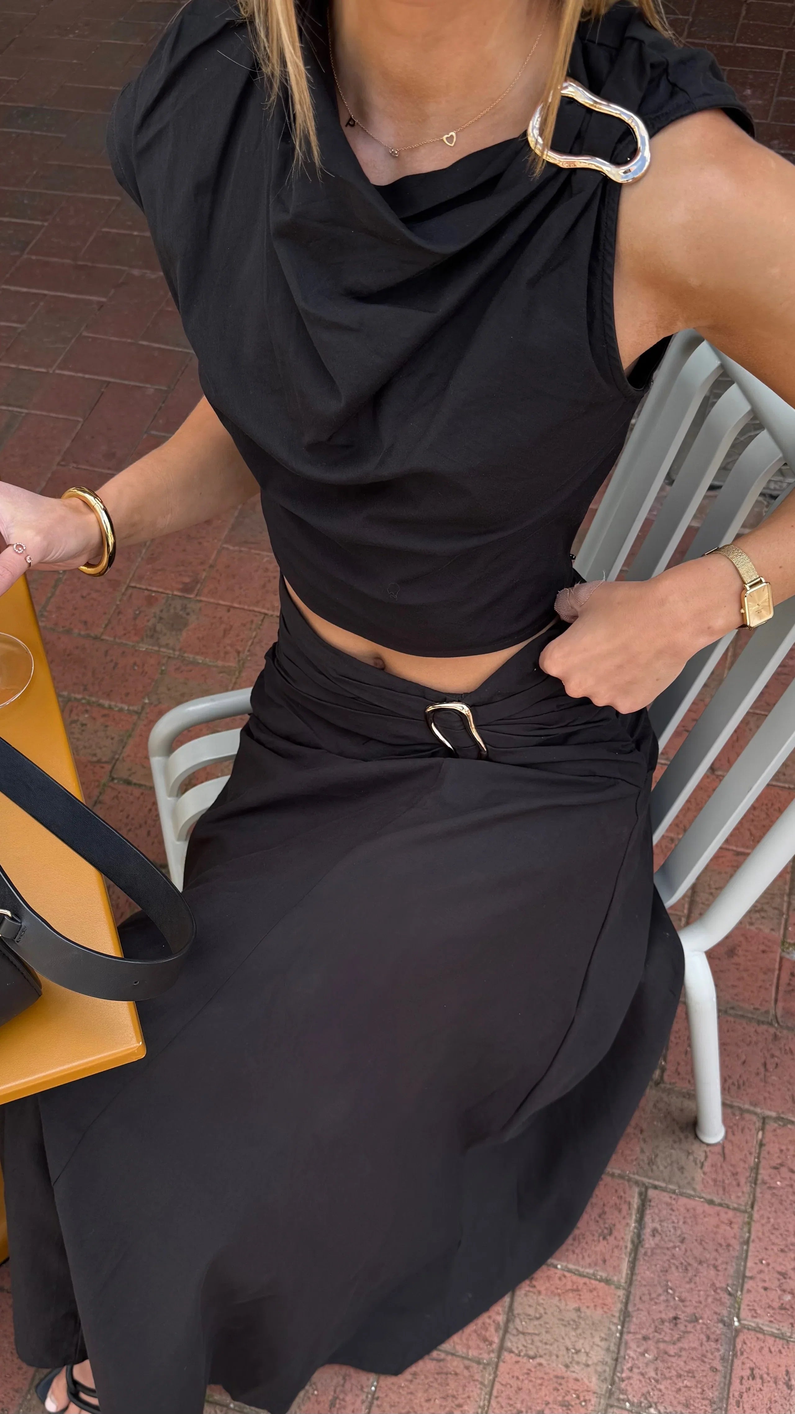 Delphine Maxi Skirt Black
