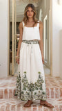Avery Wide Leg Pants Palm Garden