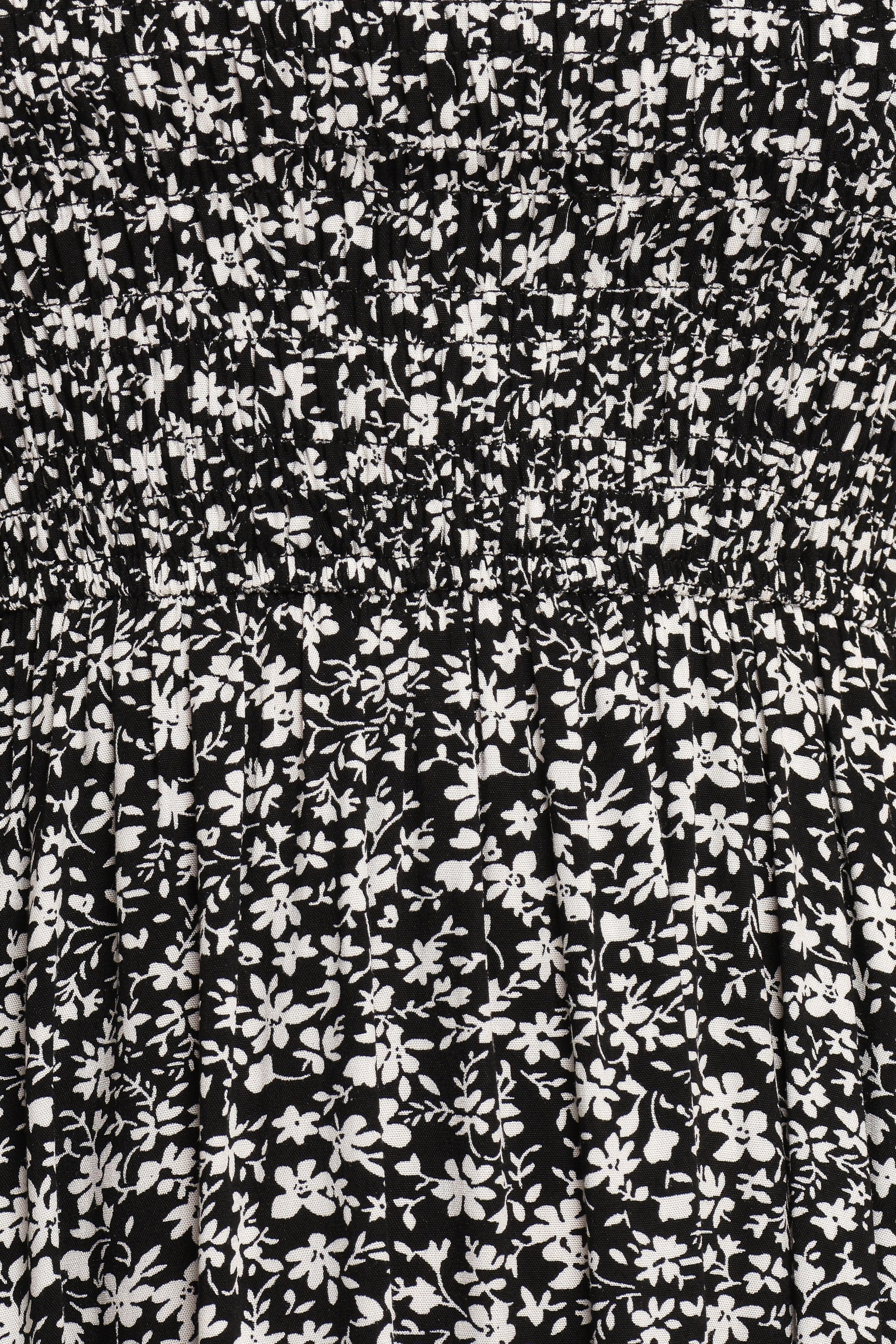 Agatha Midi Dress Black Floral