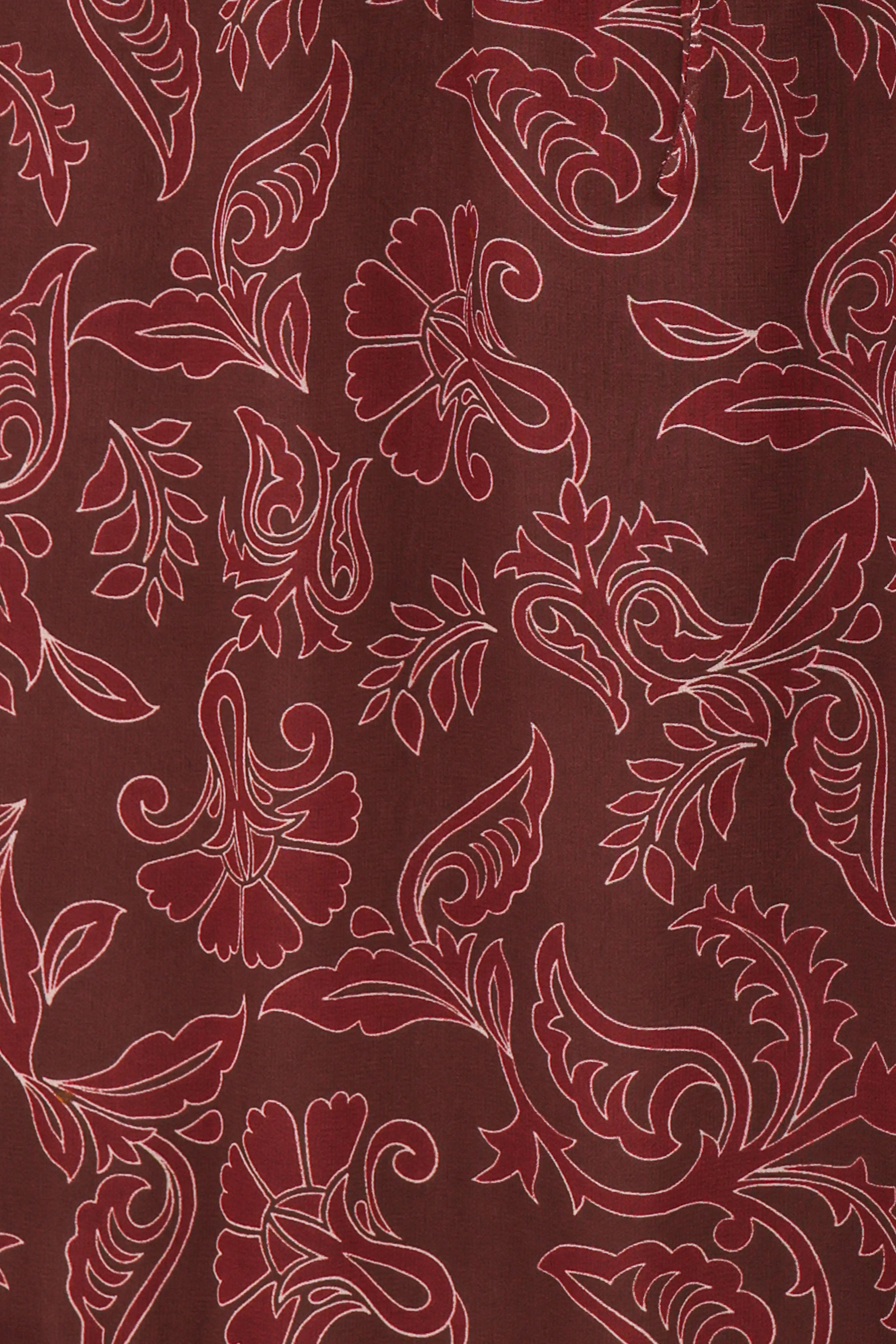 Keziah Long Sleeve Maxi Dress Burgundy Paisley