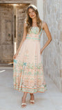 Nellie Midi Dress Aurora Print
