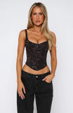 Forever Feels Bustier Midnight Leopard