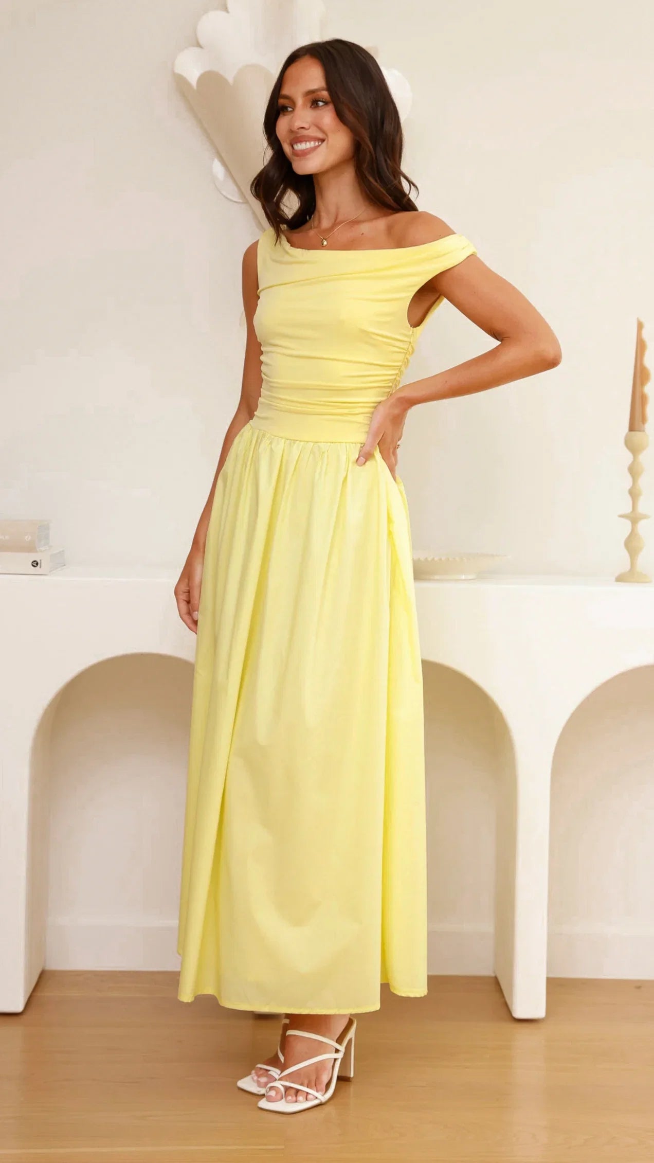 Immy Midi Dress Yellow