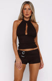 Studio Diva Mini Shorts Chocolate