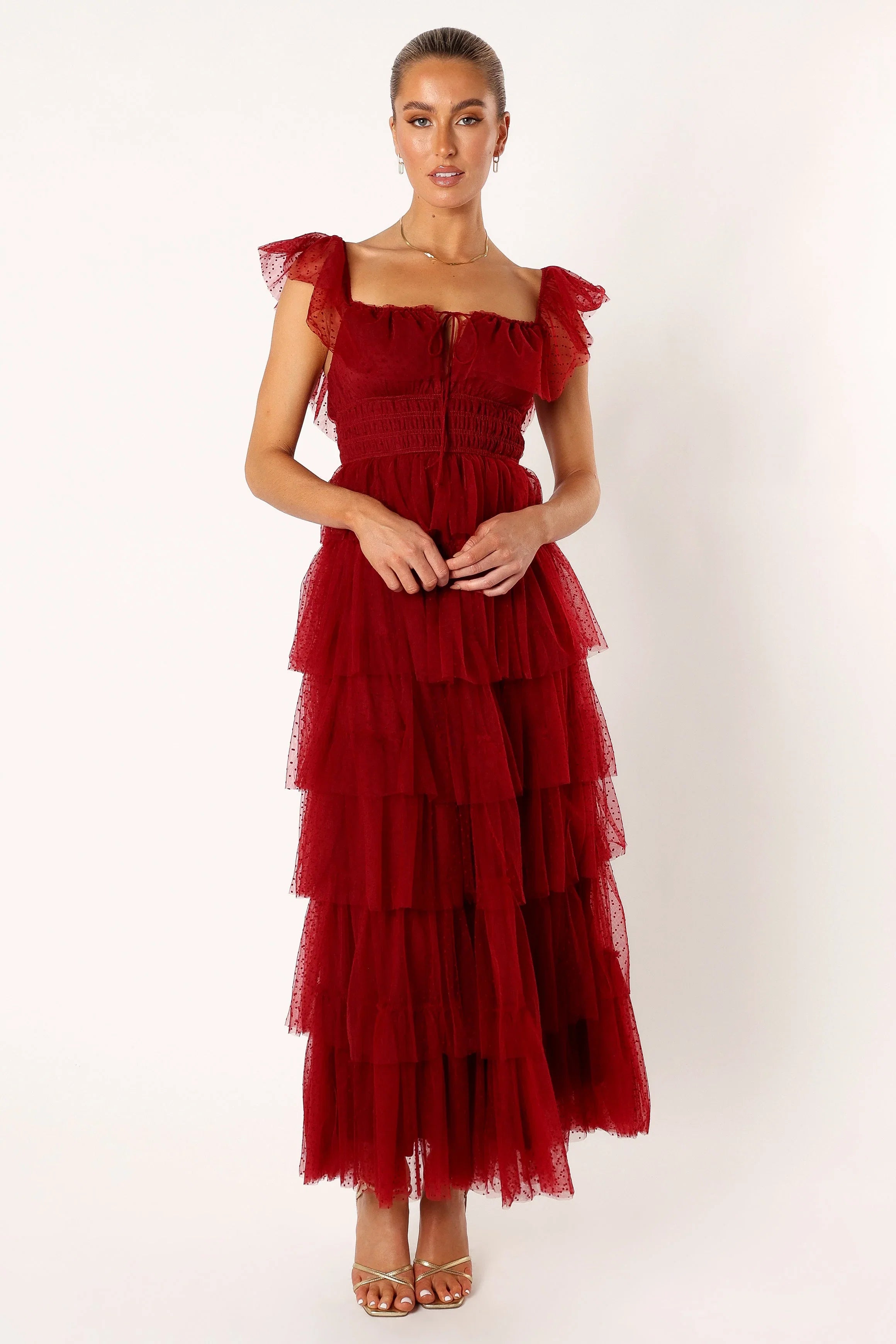 Belle Maxi Dress Burgundy