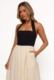 Jayden Maxi Dress Black Cream