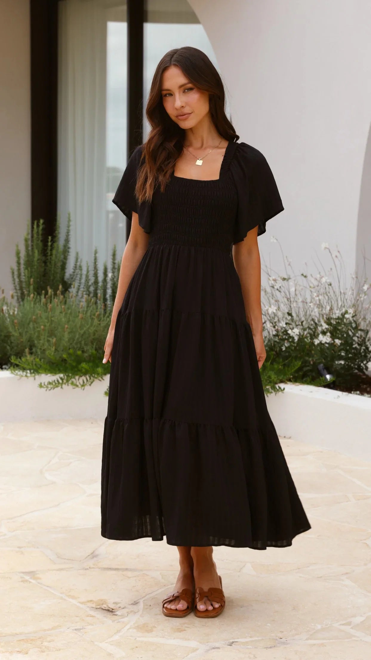 Lainey Midi Dress Black