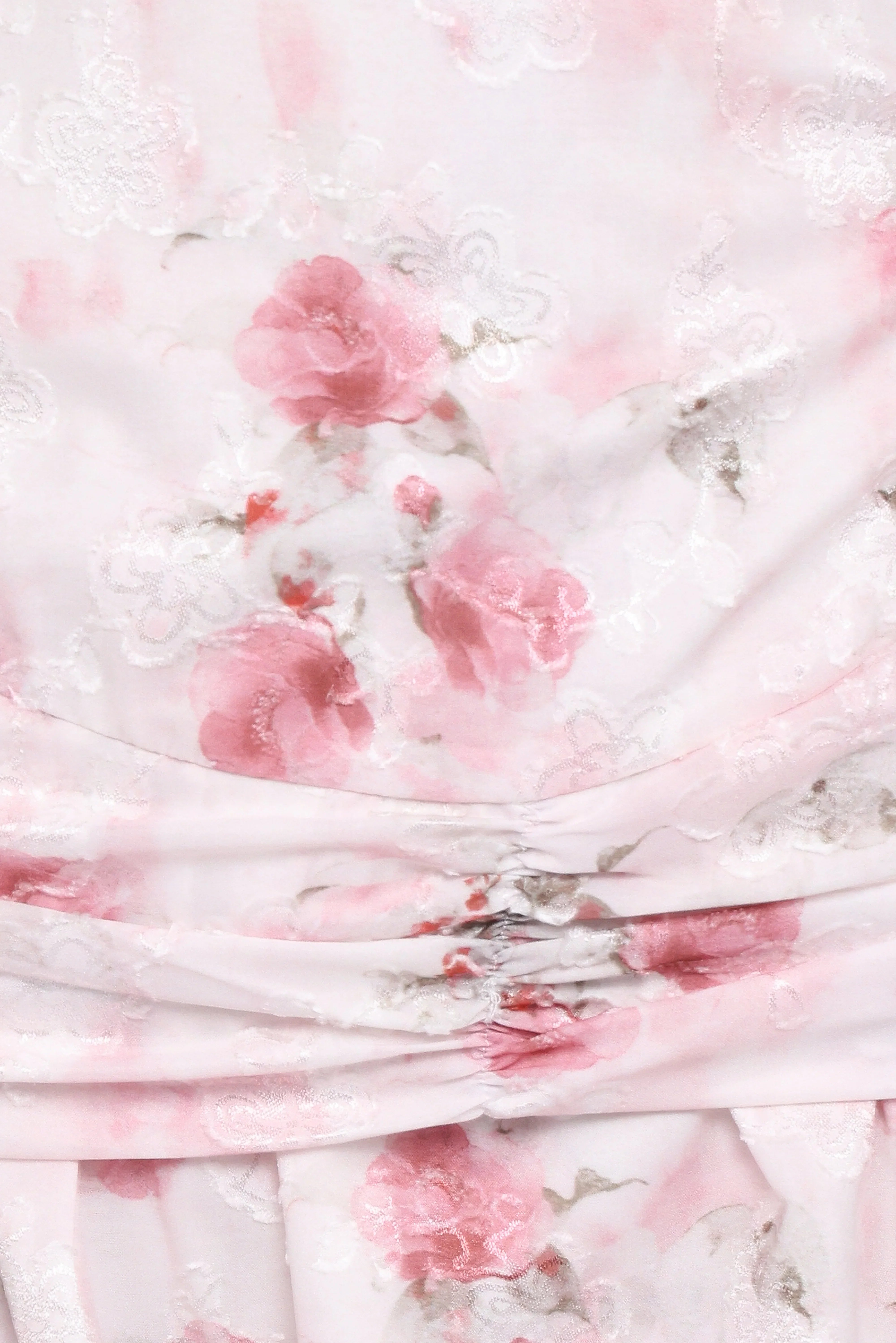 Lelia Halterneck Midi Dress Pink Floral