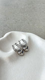 Varick Heart Earrings Silver