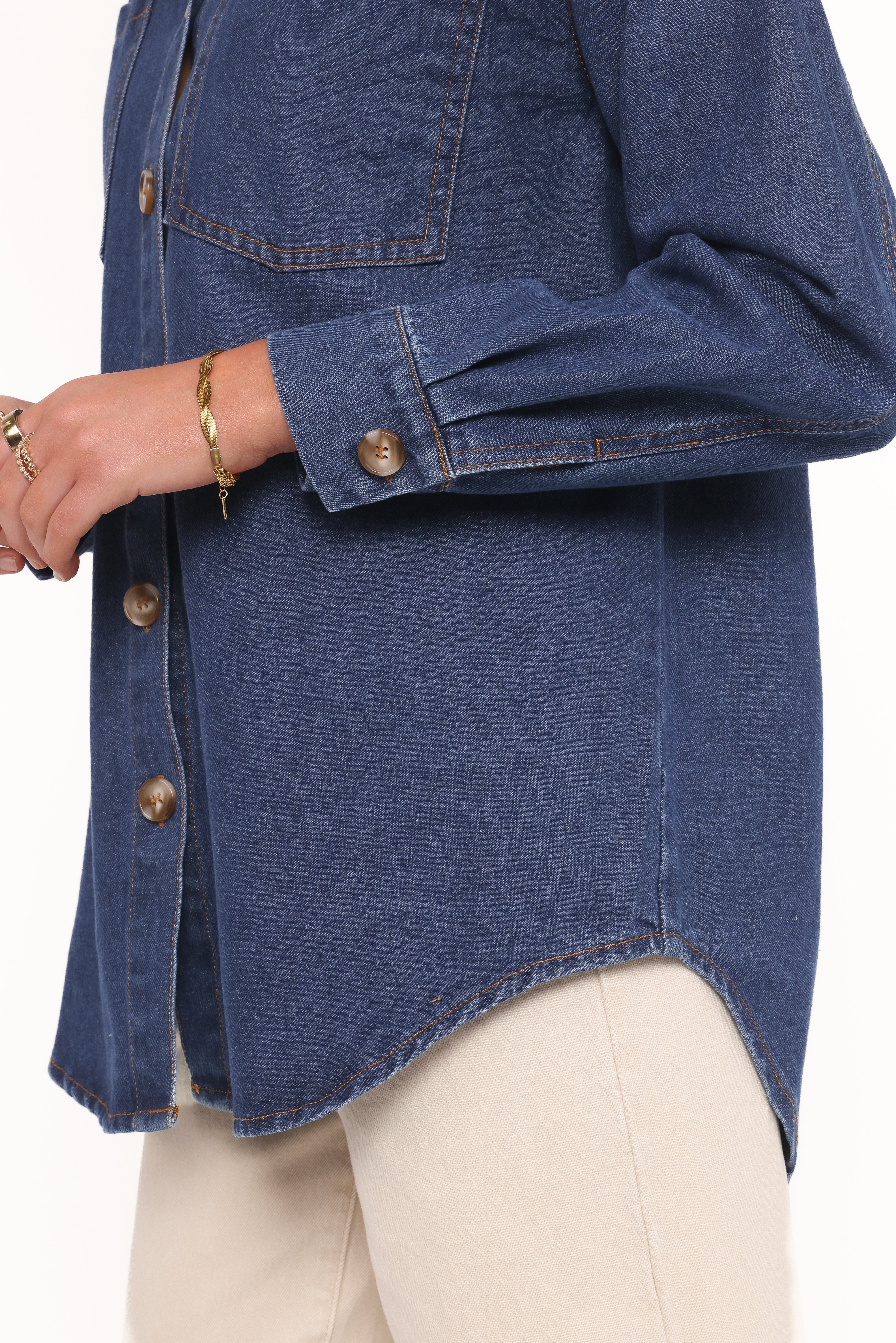 Anicia Denim Shirt Dark
