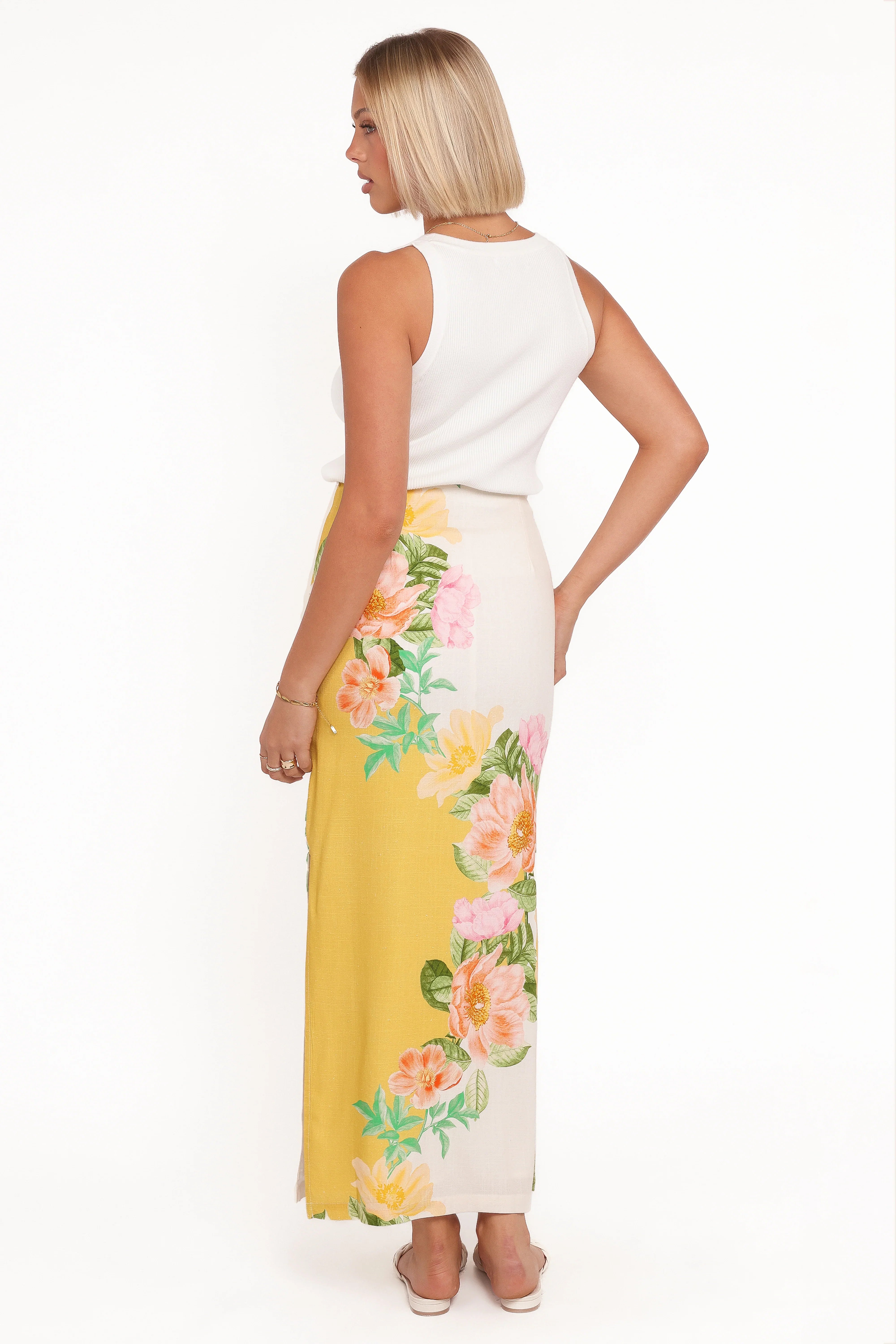 Peta Maxi Skirt Yellow Poppy