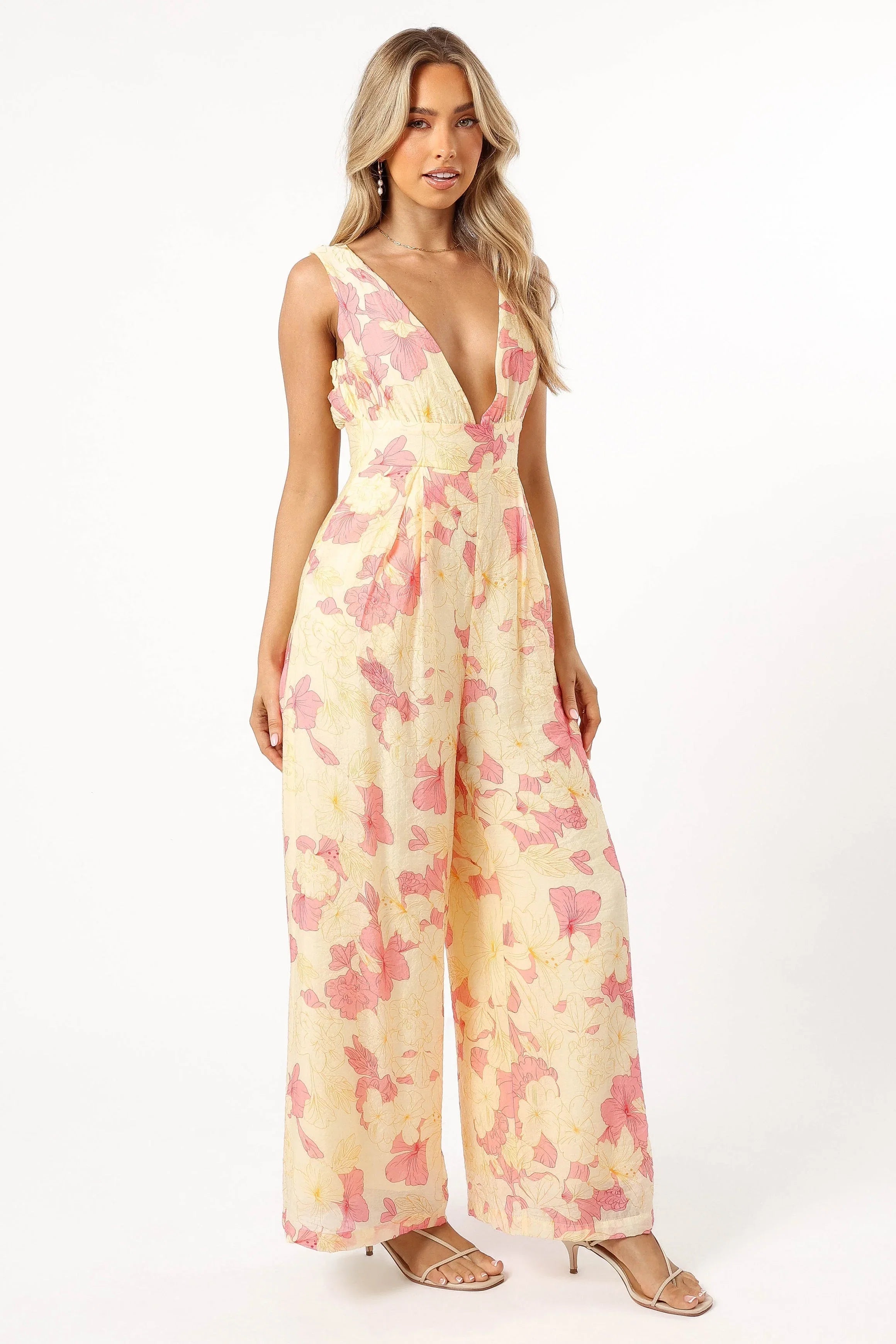 Halle Jumpsuit Yellow Pink